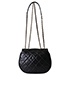 CC Round Flap Crossbody, back view